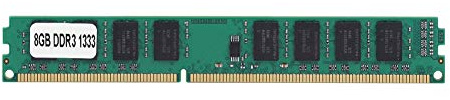 Memoria de Escritorio DDR3 de 8 GB a 1333 MHz, Memoria DDR3 RAM con Conector de 240 Pines y diseño Plug and Play, Ancho de Banda de Alta Velocidad PC3-10600 para Sistemas y
