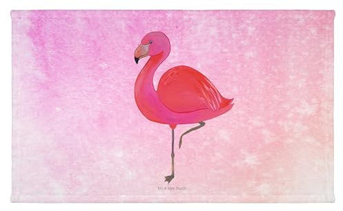 Mr. & Mrs. Panda Gäste Handtuch Flamingo Classic - Geschenk, Sport Handtuch, Reisehandtuch, prächtig, Selbstliebe, Tochter, Gästetuch, Kinder