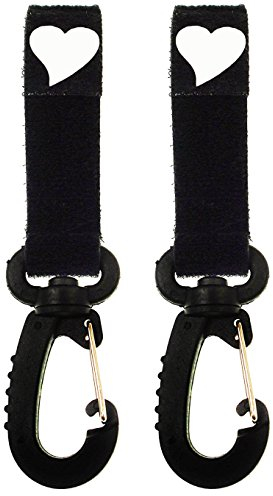 Multifunzione 2 Ganci per passeggino Clip in su il passeggino e gancio Borse per la spesa [075]