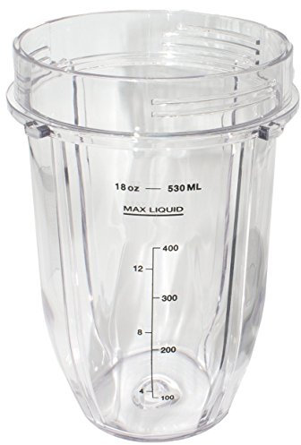 Blendin Cup, Fits Nutri Ninja Auto-iQ 1000w Blenders Replacement Parts (18 Ounce Cup)