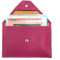LOLUNA® Pochette Format enveloppe pour Papier Voiture, Carte Grise, permis Conduire Tout en Cuir Plusieurs Couleur Homme et Femme (Fuchsia)