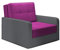 mb-moebel kleines Sofa mit Schlaffunktion und Bettkasten Schlafsessel Gästebett Jugendsessel Couch Bettsofa ERIK01 (Shaggy 14 + Soft 29)