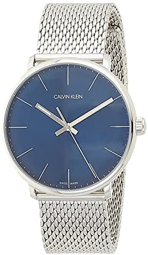 Calvin Klein Unisex Erwachsene Analog-Digital Quarz Uhr mit Edelstahl Armband K8M2112N