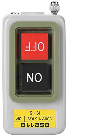Drucktasten Schalter 3P Ein Aus Selbstsperrender Drucktaster AC 220V / 380V BS211B 3-Phasen-Ein-Aus-Verriegelung