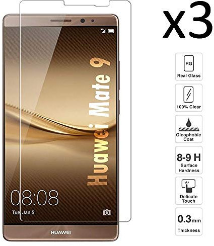 iGlobalmarket [3 Unidades] Protector de Pantalla Huawei Mate 9, Vidrio Templado, sin Burbujas, Alta Definicion, 9H Dureza, Resistente a Arañazos