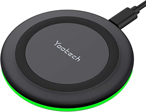 yootech Chargeur sans Fil Rapide pour iPhone 16 15 14 13 12 11/16e/SE/XS/XR/8 Plus, Air-Pods 3/Pro, Chargeur Induction pour Samsung Galaxy S23/S22/S21/S10E/S9/S8, Note 20/10/9/8