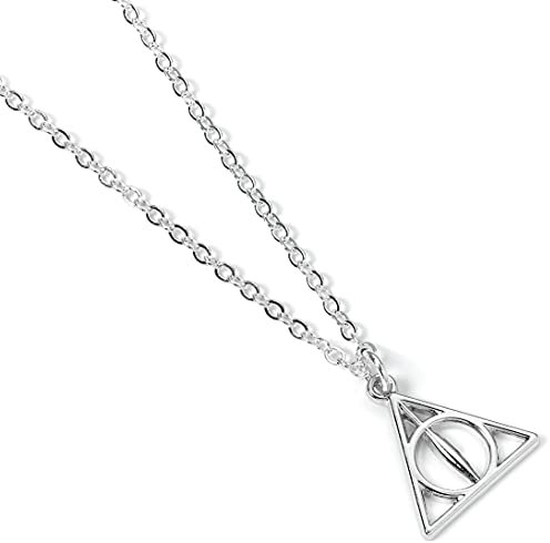Harry Potter Offizielle Halskette mit Heiligtümer des Todes von The Carat Shop, Einheitsgröße, Zink, Ohne Edelstein