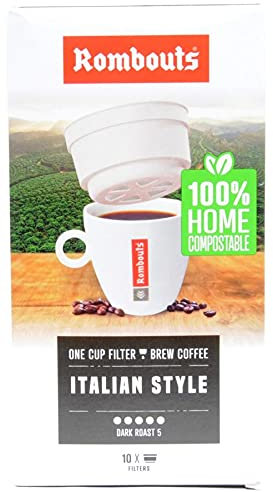 Rombouts One Cup Filter Brew Coffee (Italian Style 2 x 10 Pack)