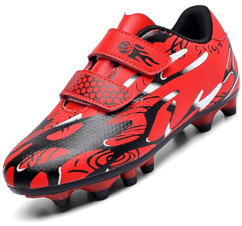 Unitysow Kids Football Boots Boys Girls Astro Turf Trainers Junior Soccer Athletics Sport Training Shoes Indoor Outdoor Football Shoes Unisex
