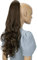 CAISHA 60cm Haarteil Ponytail Zopf Pferdeschwanz Haarverlängerung Voluminös Leicht Gewellt Braun H518