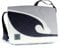 360° Grad Laptoptasche 15 Zoll, Messengerbag, Barkasse aus Segeltuch, grau-hellgrau, Gurt grau, Weiß, M