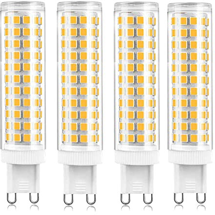 Lampadine G9 LED Dimmerabile, 15W Equivalenti a 150W, Luce Bianco Freddo 6000K, 1500lm, per Armadi, Applique da Cucina, Plafoniere, Lampade da Tavolo, Luci da Accento, Senza Sfarfallio, 4 Pezzi