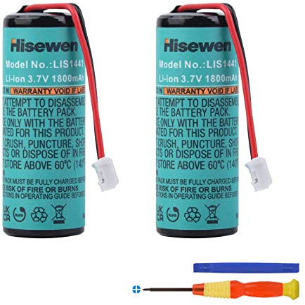 Hisewen 2 Pack LIS1441 LIP1450 Battery Compatible with Sony Playstation 3 PS3 Move Motion Controller CECH-ZCM1E, CECH-ZCM1U