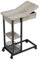 HAUSPROFI Beistelltisch, C-Form Sofa-Beistelltisch mit Rollen für Wohnzimmer und Schlafzimmer, schmaler 3-stufigem Ablagefach Kaffee Laptop, Industrie-Design, Grau, MK-ET-PHO_0V385OZN
