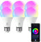 Bombilla Inteligente LED E27 Wifi 9W Compatible Con Google Home/Alexa, Bombilla RGB(2700K-6500K) Luces Colores Regulable, Control Remoto,Control De Voz, Ahorro Energético, Paquete 6