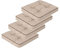 shivler Gartenstuhlauflage Gartenstuhl Auflage Sitzkissen Stuhlkissen Stuhl Sitzauflage Kissen (4 Stck., Beige)