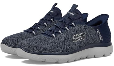 Skechers Summits Key Pace, Zapatillas Hombre, Navy Mesh, 48.5 EU