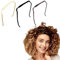 ZKSXOA 3pcs Curly Thick Hair Large Headband, Eckiger Haarreif Hinged Headband, Stirnband Wie eine Sonnenbrille, Hair Hoop Headband Accessories für Männer Damen