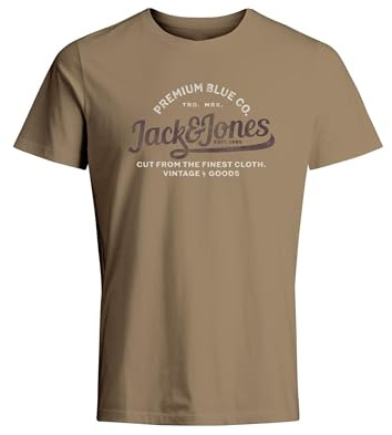 JACK & JONES Herren Jprblulouie Ss Tee Crew Neck FST T-Shirt, Cub, S