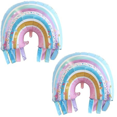 Luftballon Regenbogen 2 Stück Regenbogen Geburtstagsdeko Riesig Folienballon Regenbogen Quasten Luftballons Regenbogen Themen Party Deko Ballon Kinder Geburtstag Party Dekoration