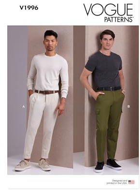 VOGUE PATTERNS V1996AA Herren Hose AA (34-36-38-40-42)
