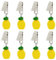 PH PandaHall 8 Stück Ananas Tischdeckengewicht Früchte Tischdeckengewicht Harz Tuchgewichte Clips Tischdeckengewichte Mit Metallklammern Für Outdoor Garten Party Hochzeit