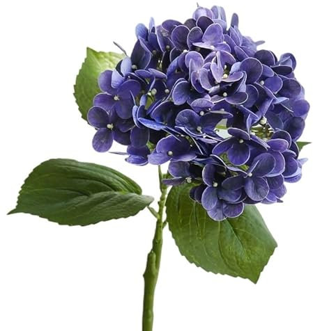HXSCOO Künstliche Blumen for Fotografie-Dekoration, Wohnzimmer, Schlafzimmer, Tischdekoration – Hortensie (Color : Purple Orchid)