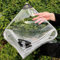 Transparent Tarpaulin, 3.28 x 6.56FT Waterproof Tarps with Grommets, Heavy Duty PVC Vinyl Tarps Cover, Transparent Plastic Curtain for Patio Gardens Nurseries