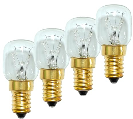 BXXKXMC Ampoule E14 Dimmable 300° pour Lampe de Sel, Four, Frigo - Blanc Chaud 2700K - Compatible Micro-ondes, Réfrigérateur, Machine à Coudre