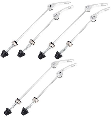 Sosoport 3pairs Aluminum Alloy Bike Qr Skewers Quick Release Skewers for Bicycles Hub Quick Release