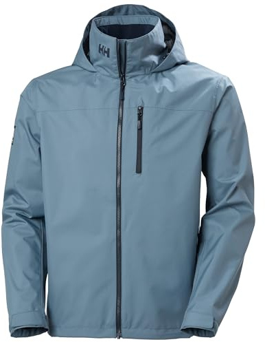 Helly-Hansen Men's Crew Hooded Jacket 2.0, 601 Washed Navy, Medium