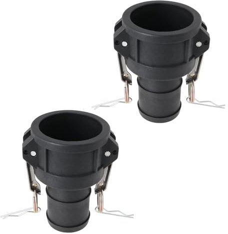SG Store 2 Stück 2 Zoll PP-Abwasserpumpen-C-Adapter Camlock-Innengewinde Schlauchanschlussadapter für Gartenschlauch Öl Kraftstoff Wasseranschluss IBC-Tank IBC-Fässer