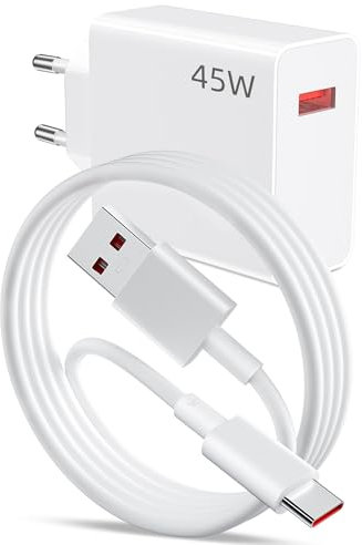45W Turbo Chargeur Rapide pour Redmi Note 14 POCO M7 Pro X7 Chargeur Turbo et 6A Câble USB C 1m pour Xiaomi Redmi Note 13 12 11 10 Pro Redmi 13X 14C POCO M6 X5 M5s M4 X3 F3 Mi 11 10T Lite Mi Pad 7 6 5