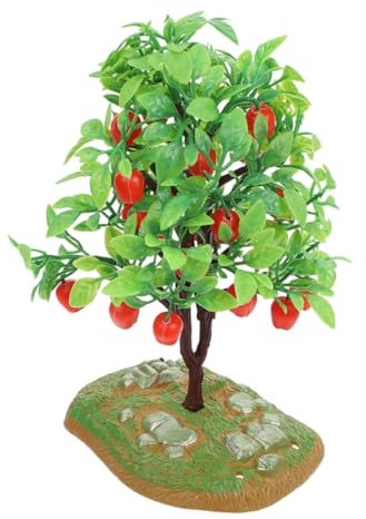 TOBBOMEY Miniatur-apfelbaum Modell Für -bastelarbeiten Realistische Miniaturlandschaft Für Modelleisenbahnen Und Dioramen Lebendige Dekoration Für Miniatur-landschaften