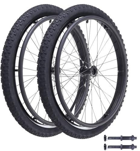 Hinterräder für Rollstuhl, 24 x 1,95 (50-507) Ersatzteile für Luftreifen, All-Terrain-Rollstuhlreifen für Drinnen und Draußen(Bearing 12mm)