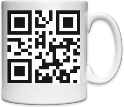 FCK Off QR Dictionary Code White Keramiktasse weiß