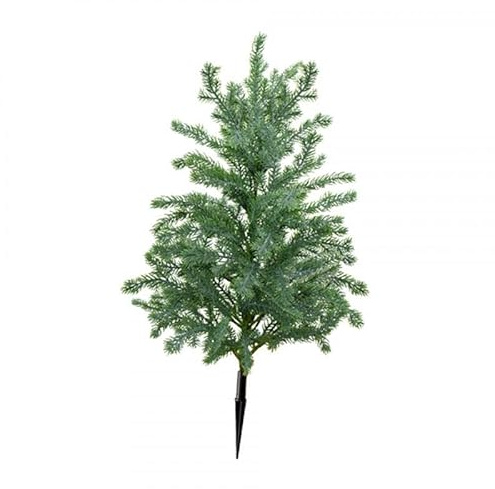 Sharplace Arbre de Noël artificiel sur piquet de jardin, plante artificielle, décoration de jardin, plante réaliste pour cour, allée extérieure, Noël, Vert