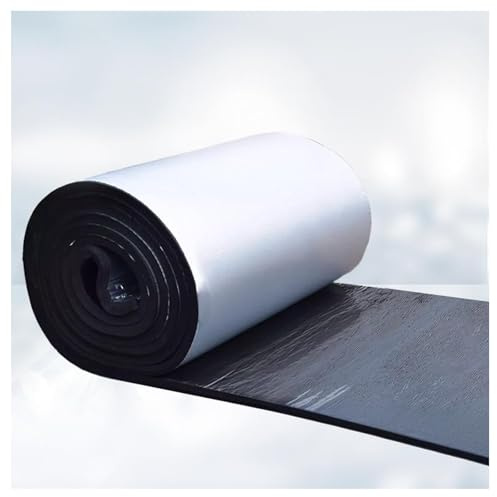 Dämmmatte mit Alubeschichtung Selbstklebend ECM-geprüft Auto Schallschutzmatte Feuchtigkeitsfest, Feuerfest Dämmung Isolierung Schallschutz，für Wand,Dach,Dachboden(25MM(THK),1*3m/3.2*9.8ft)