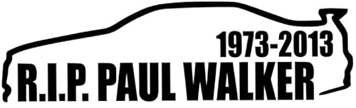Decus Shop R.I.P. Paul Walker L 0111 (schwarz) // Sticker OEM JDM Style Aufkleber