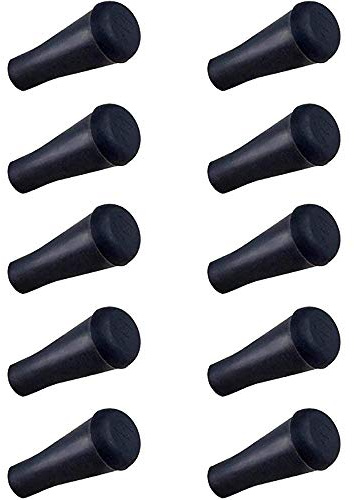 LuFOX 10pcs Soft Rubber Arrowheads Archery Hunting Game Practice Safety Arrow Tips (Black Color)