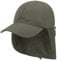 LIPODO Cappellino Supplex con Protezione Nuca Donna/Uomo - Estivo Berretto Antipioggia Visiera Estate Primavera/Estate - L (57-58 cm) Oliva