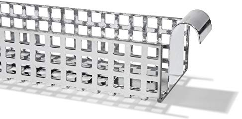Kabelkanal für Tischgestell E2, Kabelführung für den Schreibtisch (9,5 x 5,0 x 132,0 cm), Kabelhalterung inklusive Schrauben, verchromt
