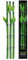 Bambú de la Suerte Artificial de Zen Home - Planta Decorativa para Interior y Exterior, Ideal para Hogar y Oficina, Conjunto de 3 Piezas