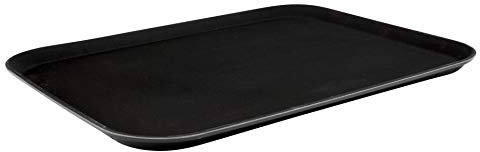 Beaumont Non-Slip Serving Tray Black Rectangle 381 x 508mm CJ518