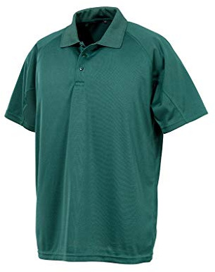 Spiro Unisex Adults Impact Performance Aircool Polo Shirt (XXL) (Bottle Green)