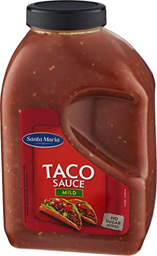 Santa Maria - Salsa Tacos, Condimento perfecto para platos Mexicanos, Salsa suave y sabrosa, Sin azúcares, 3.70 kg