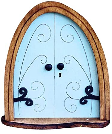 Feentür für Baum, Miniatur-Feengartentür, Märchentür, Feen schlafende Tür und Baumstatuen, Baumhof & Gartenskulpturen Fee Mystisches Zuhause