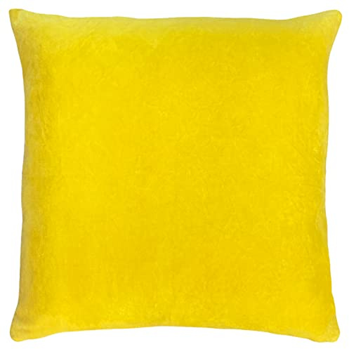 furn. Tanda Feather Filled Cushion, Cotton, Lemon/Lilac