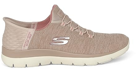 Skechers Tenis Summits para Mujer, Malla Rosa Ribete Rosa, 38 EU
