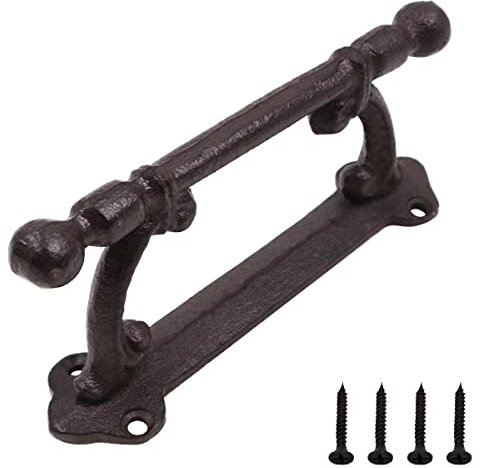 ZONADAH Maniglia per porta in ghisa, 16 cm, resistente, stile vintage, porta in legno, maniglia per porta, passaggio, casa, corridoio, armadio, cancello da giardino, capannoni, ante dell'armadio